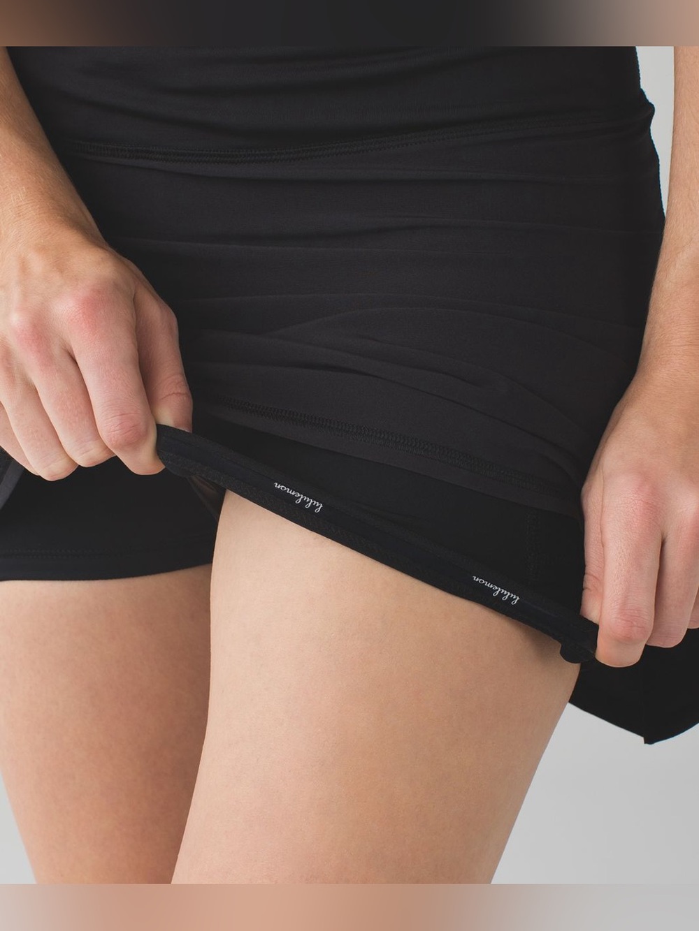 TALL Lululemon Run: Pace Setter Skirt 4 Small Golf Tennis Shorts Skort Black - Picture 2 of 9
